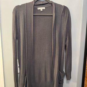 Grey Cardigan with Pockets